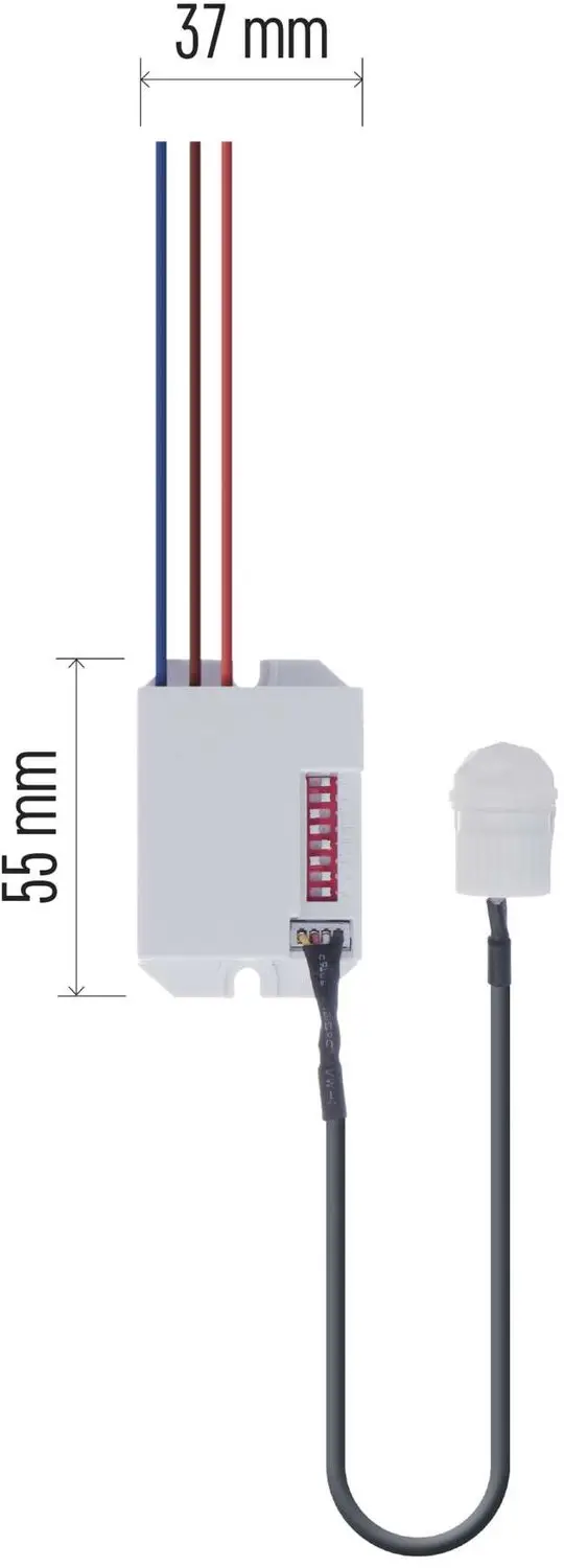 EMOS PIR-bewegingsmelder G1110 - IP20 - 800W - Wit - afbeelding 2 van 3