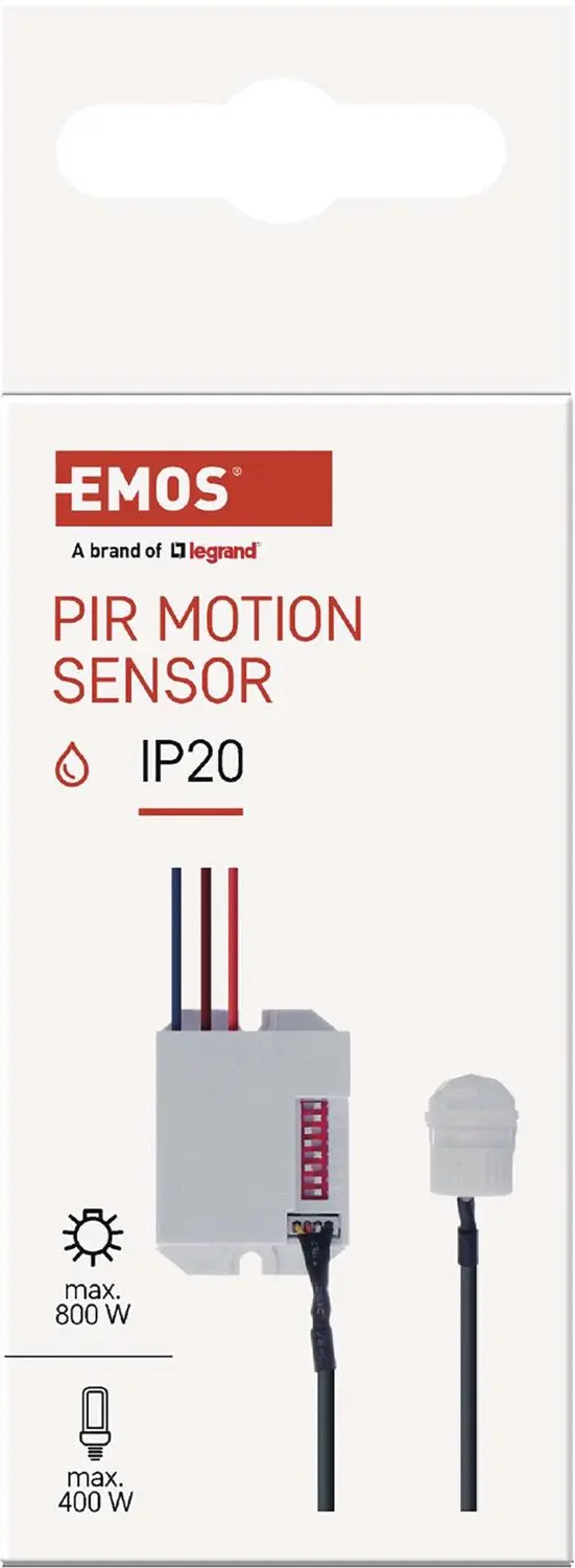 EMOS PIR-bewegingsmelder G1110 - IP20 - 800W - Wit - afbeelding 3 van 3