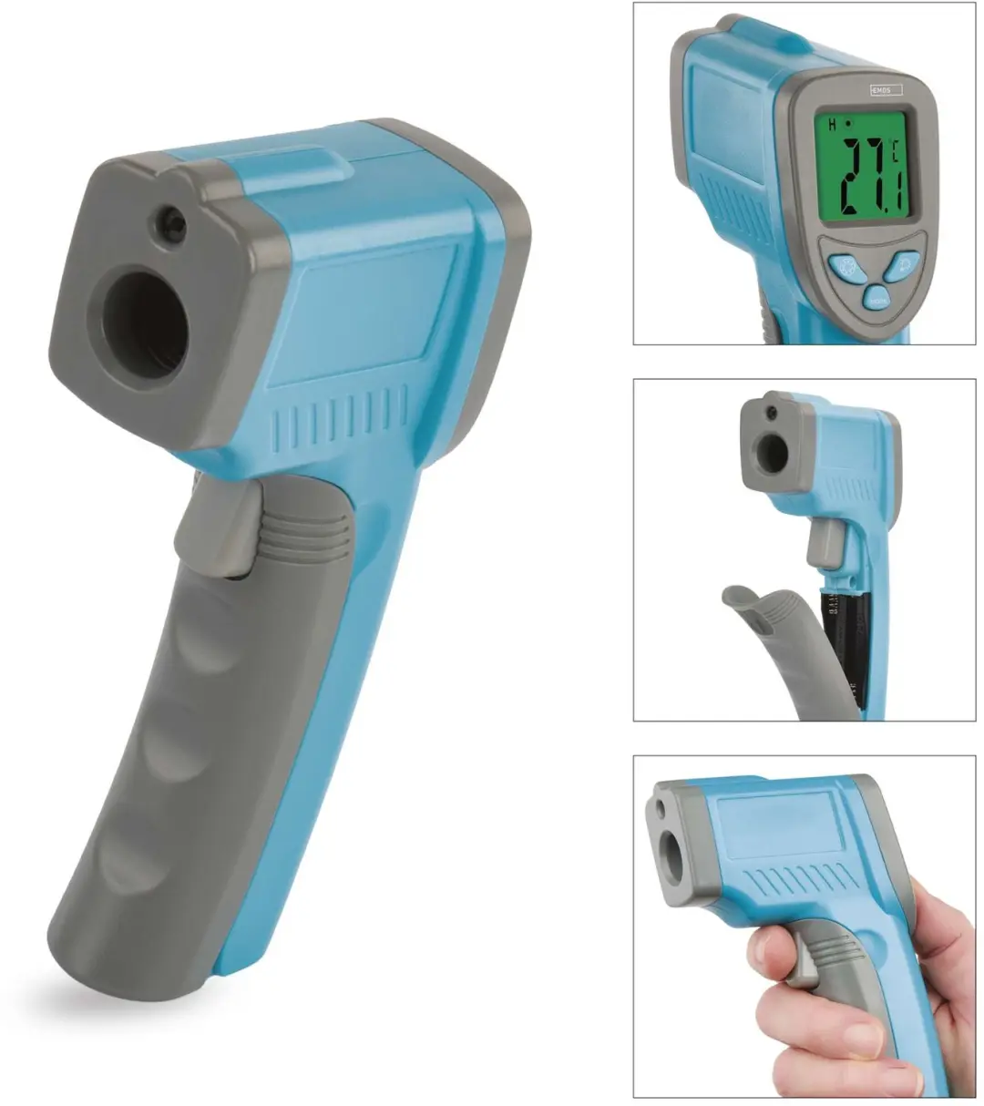 EMOS Digitale infraroodthermometer, contactloos, M0503N - afbeelding 5 van 6