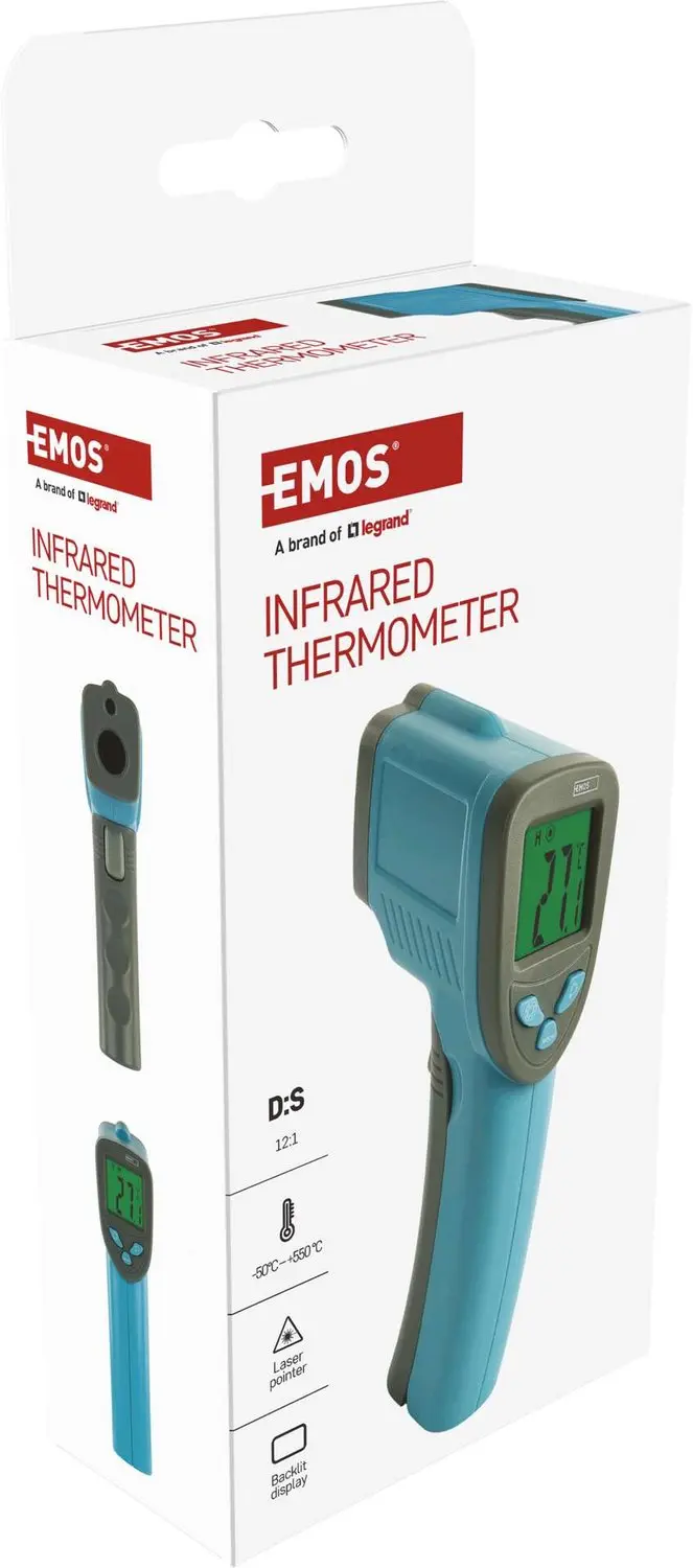 EMOS Digitale infraroodthermometer, contactloos, M0503N - afbeelding 3 van 6