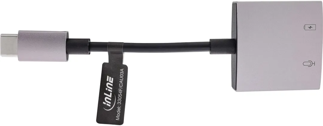InLine USB-C Audio Adapter 33054F - Zilver