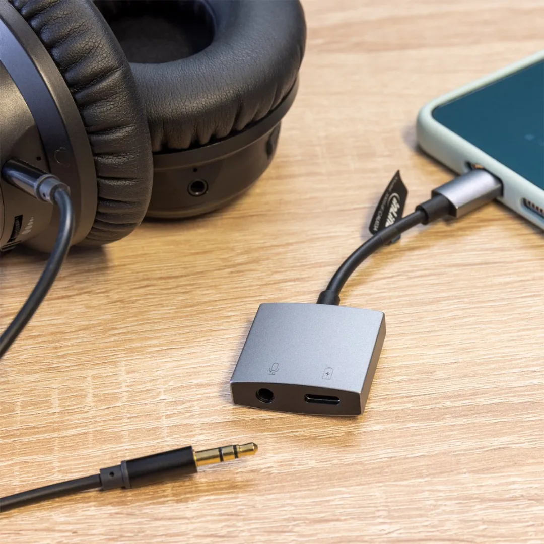 InLine USB-C Audio Adapter 33054F - Zilver