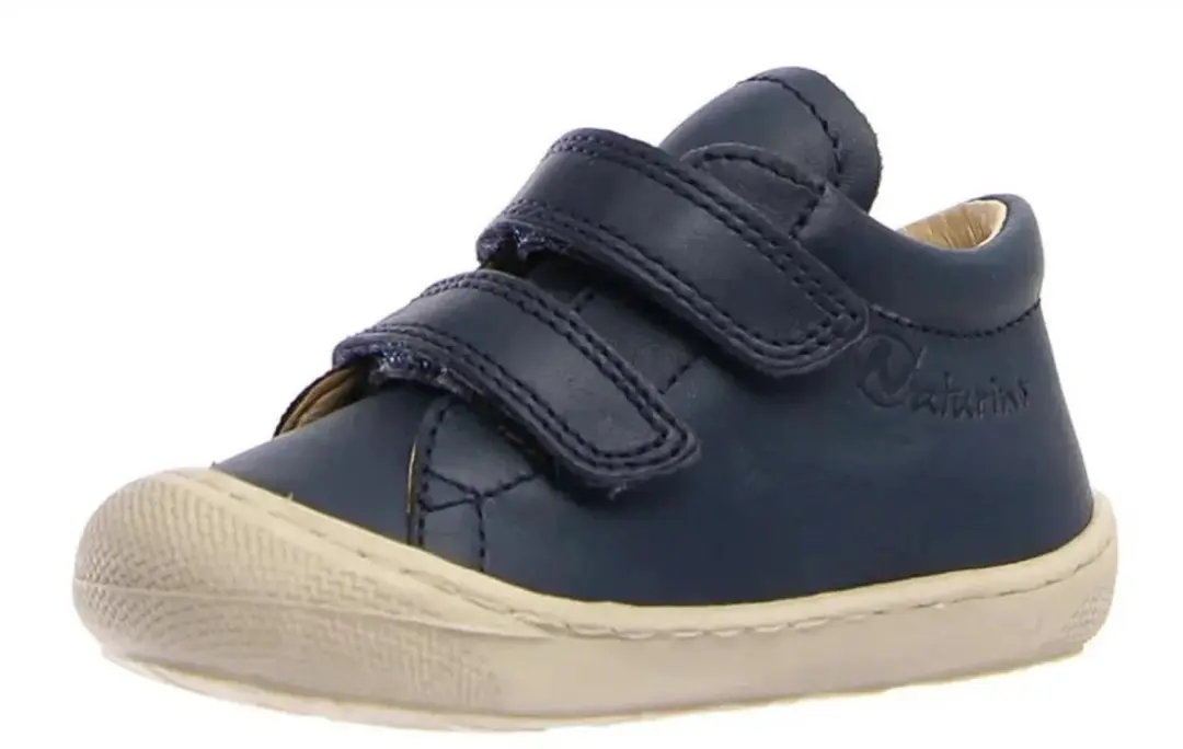 Naturino velcro effen lederen sneakers Cocoon navy mt 20