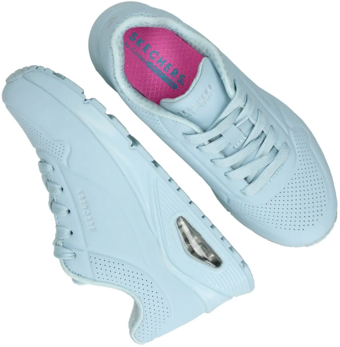 Skechers Uno Gen1 - Frosty Kicks Meisjes Sneakers - Lichtblauw - afbeelding 6 van 6
