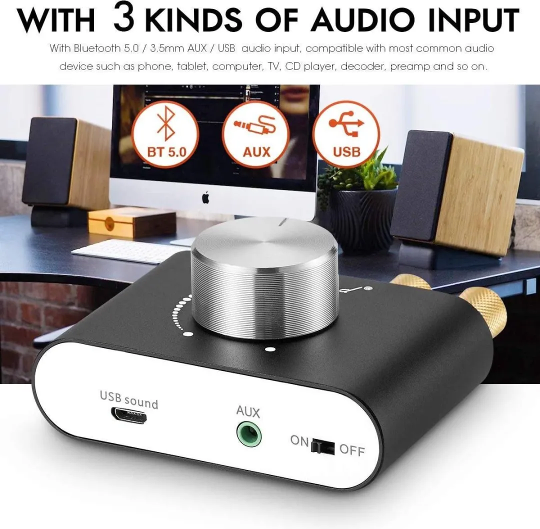 NÖRDIC SGM-173 Bluetooth Audio Versterker - 50W - Zwart