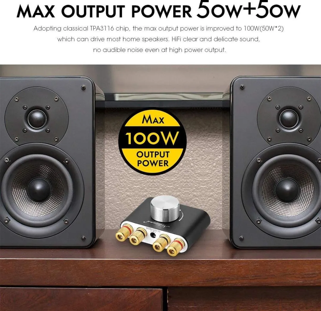 NÖRDIC SGM-173 Bluetooth Audio Versterker - 50W - Zwart