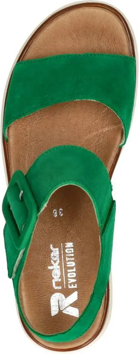 Rieker Sandalen Plat Sandalen Plat - Groen - Maat 36 - afbeelding 3 van 6