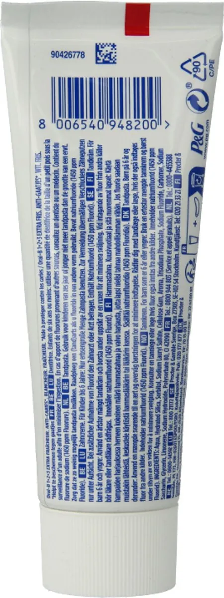 Oral-B Tandpasta Fresh 123 75ml