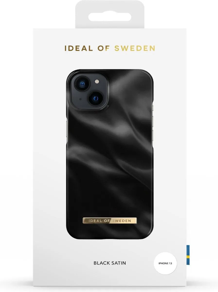 iDeal of Sweden iPhone 13 Fashion Case - Black Satin