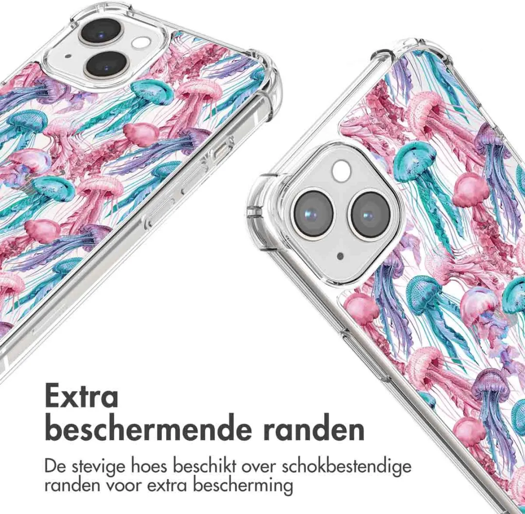 Imoshion iPhone 14 Hoesje - Jellyfish Watercolor