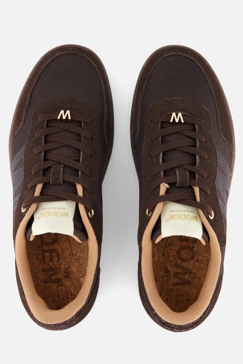 Woden Line Sneak Sneakers - Bruin Leer - 38 - afbeelding 6 van 6
