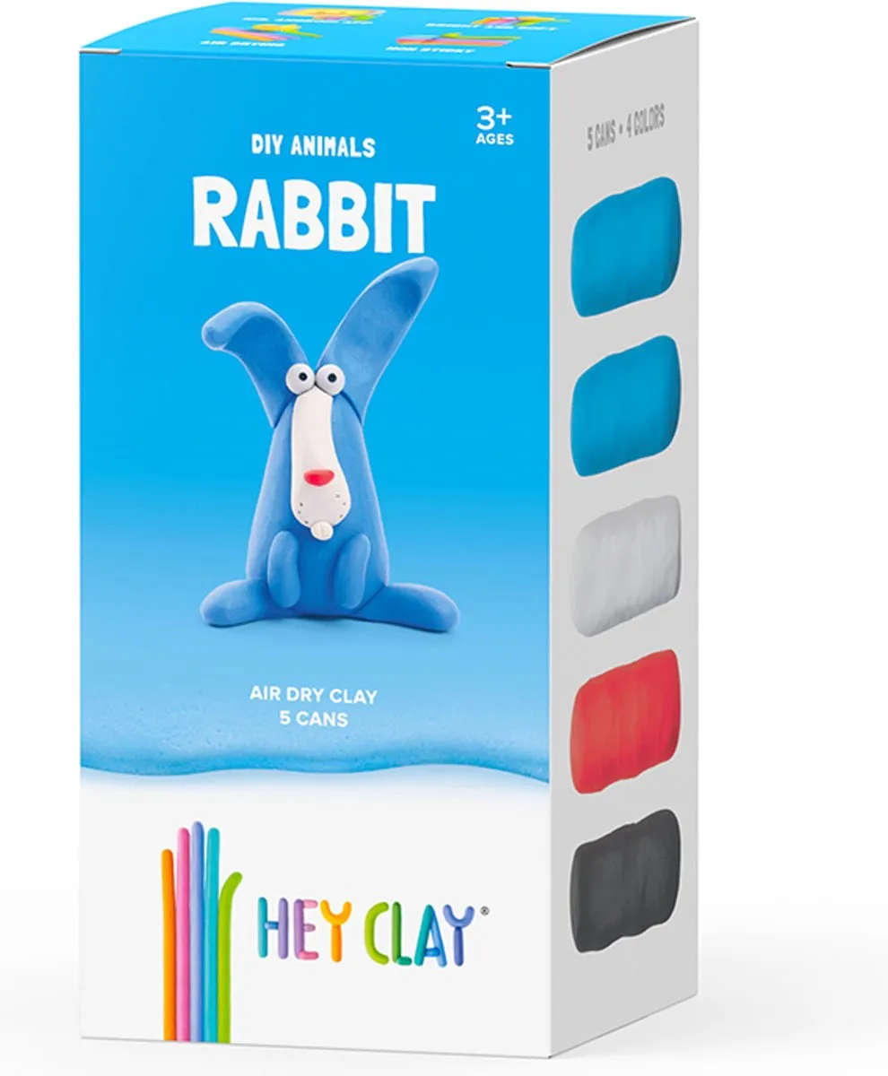 Hey Clay DIY Konijn Dieren kreatives knutselkit