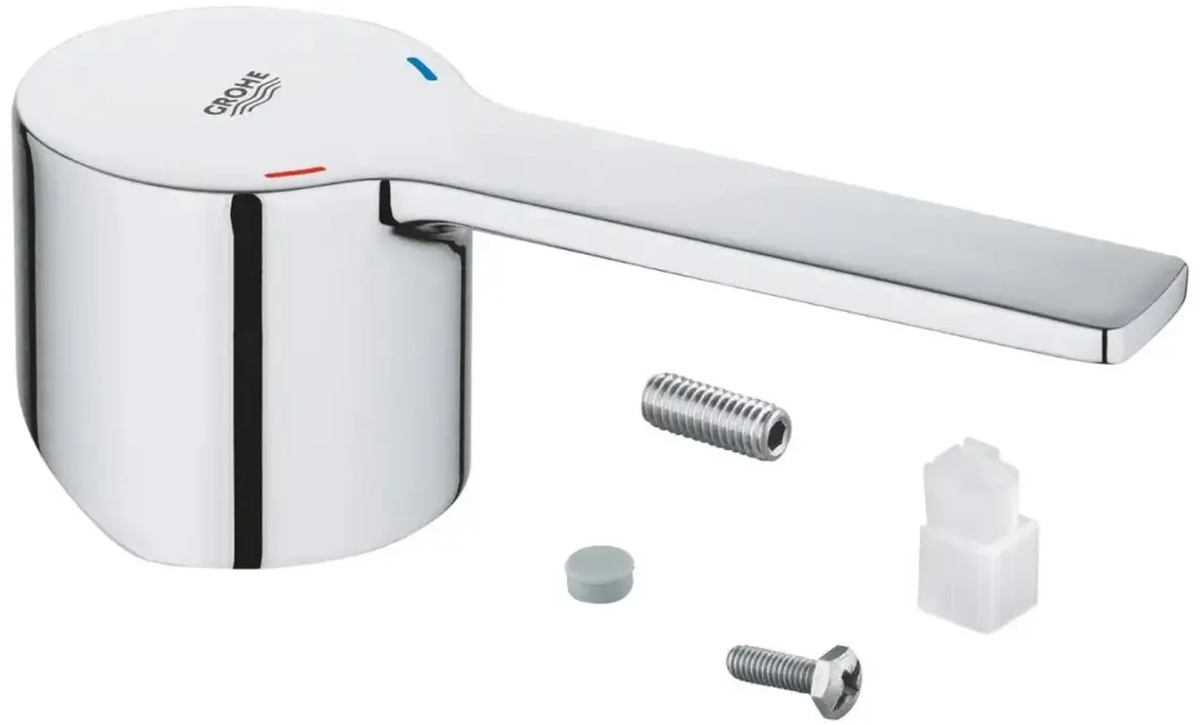GROHE hendel 46980, metaal, voor 28 mm kardoes, voor Lineare wastafel- en bidet-