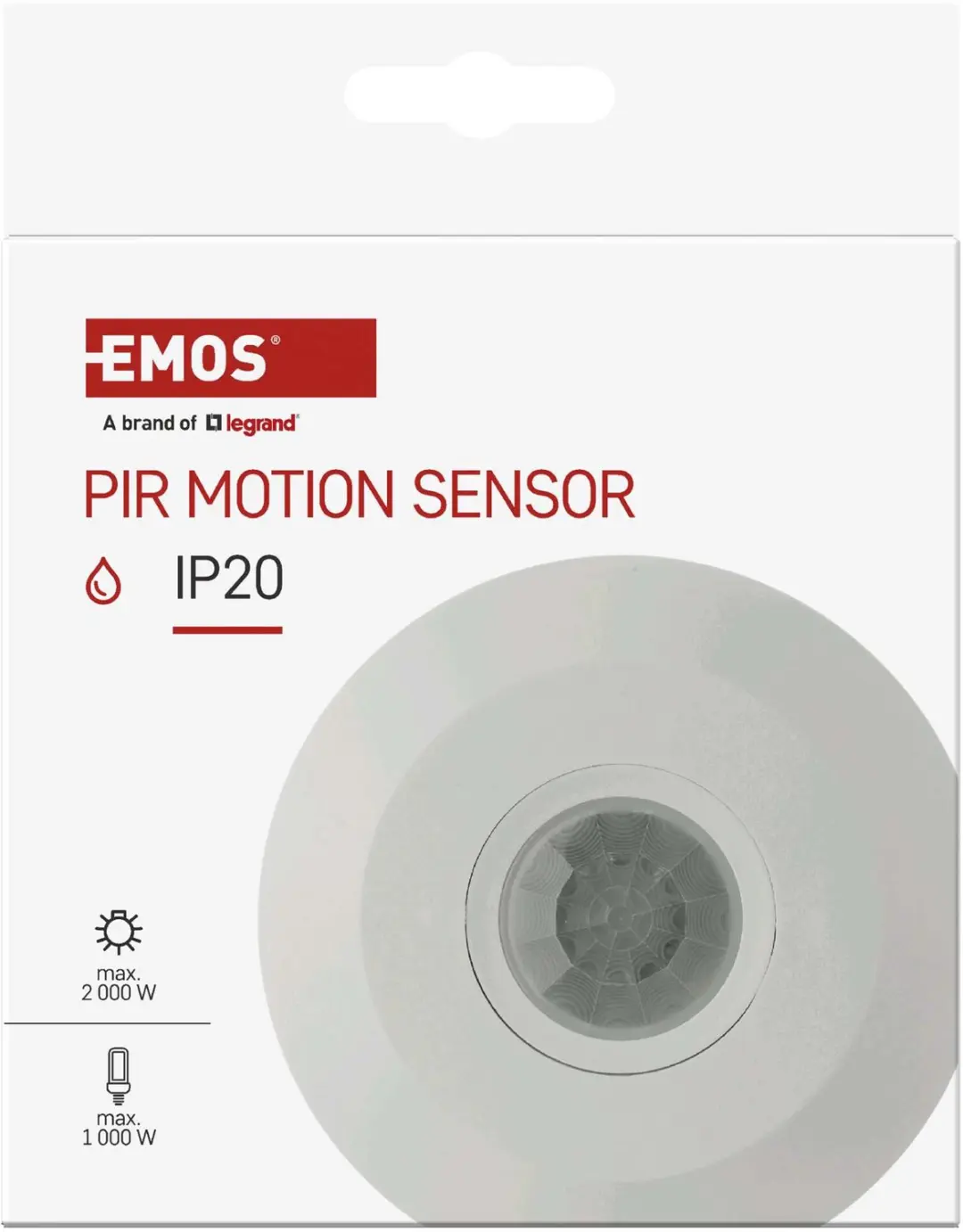 Emos PIR Bewegingsmelder G1150 - IP20 - Wit - afbeelding 4 van 5