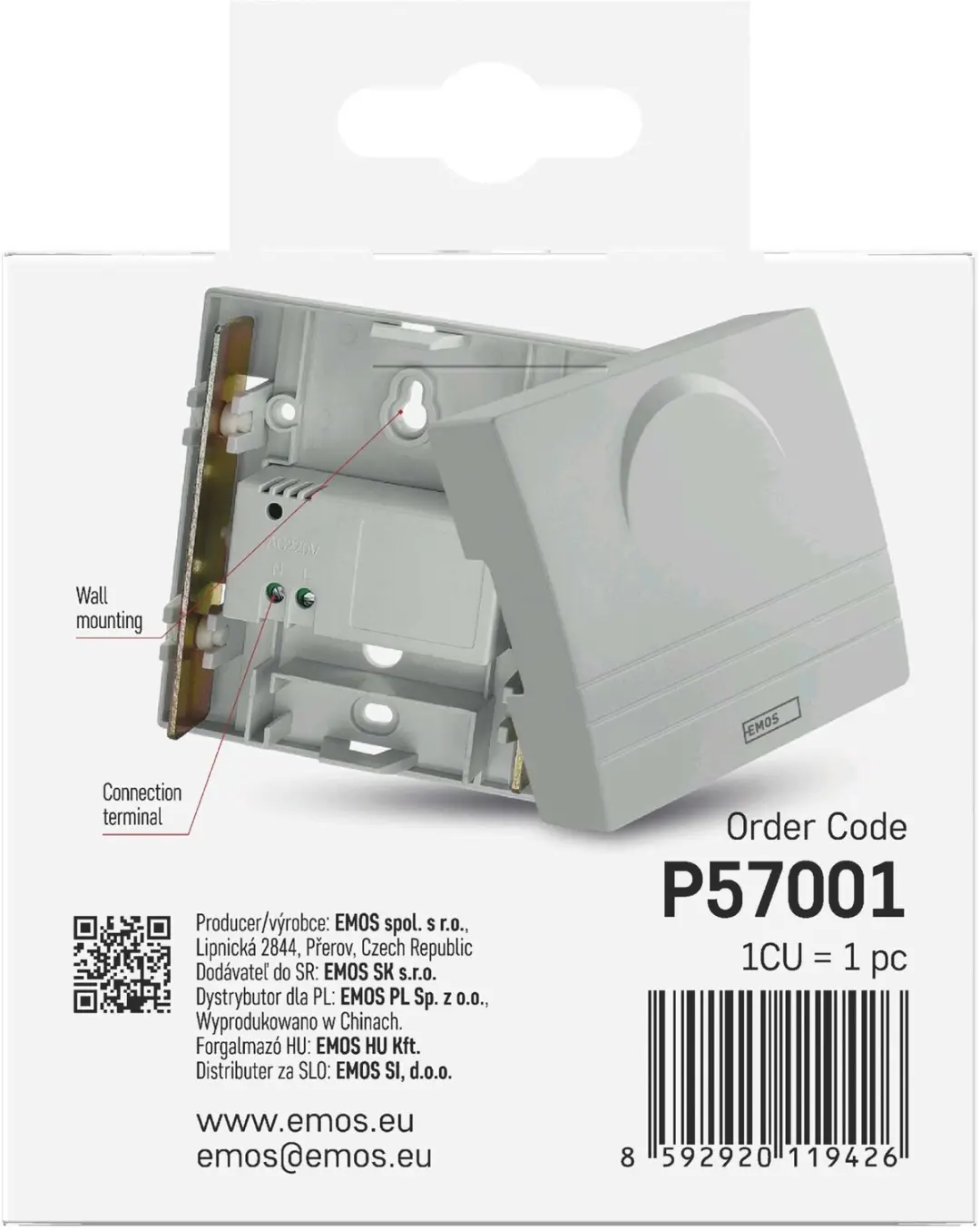 Emos P57001 Draadbel - Bedraad - afbeelding 2 van 6