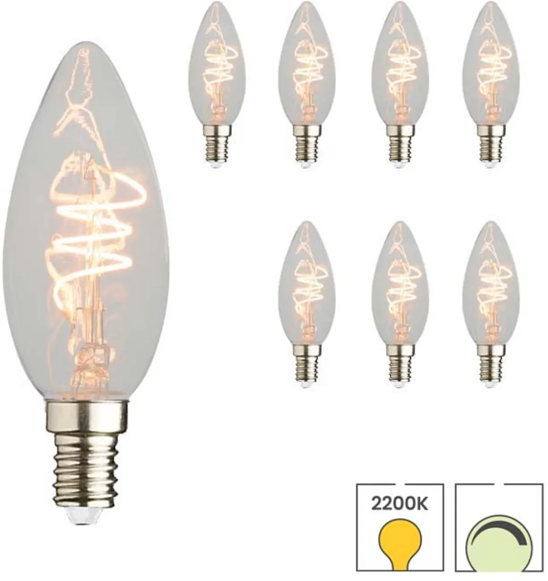Lybardo E14 LED Kaarslamp 4.4W - 8 Stuks - 2200K Warmwit