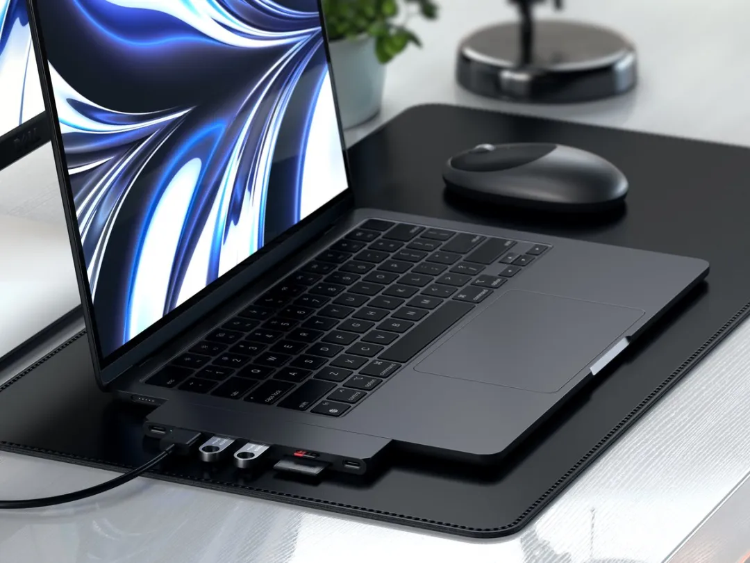 Satechi ST-HUCPHSD USB-C Hub - Blauw - afbeelding 6 van 6