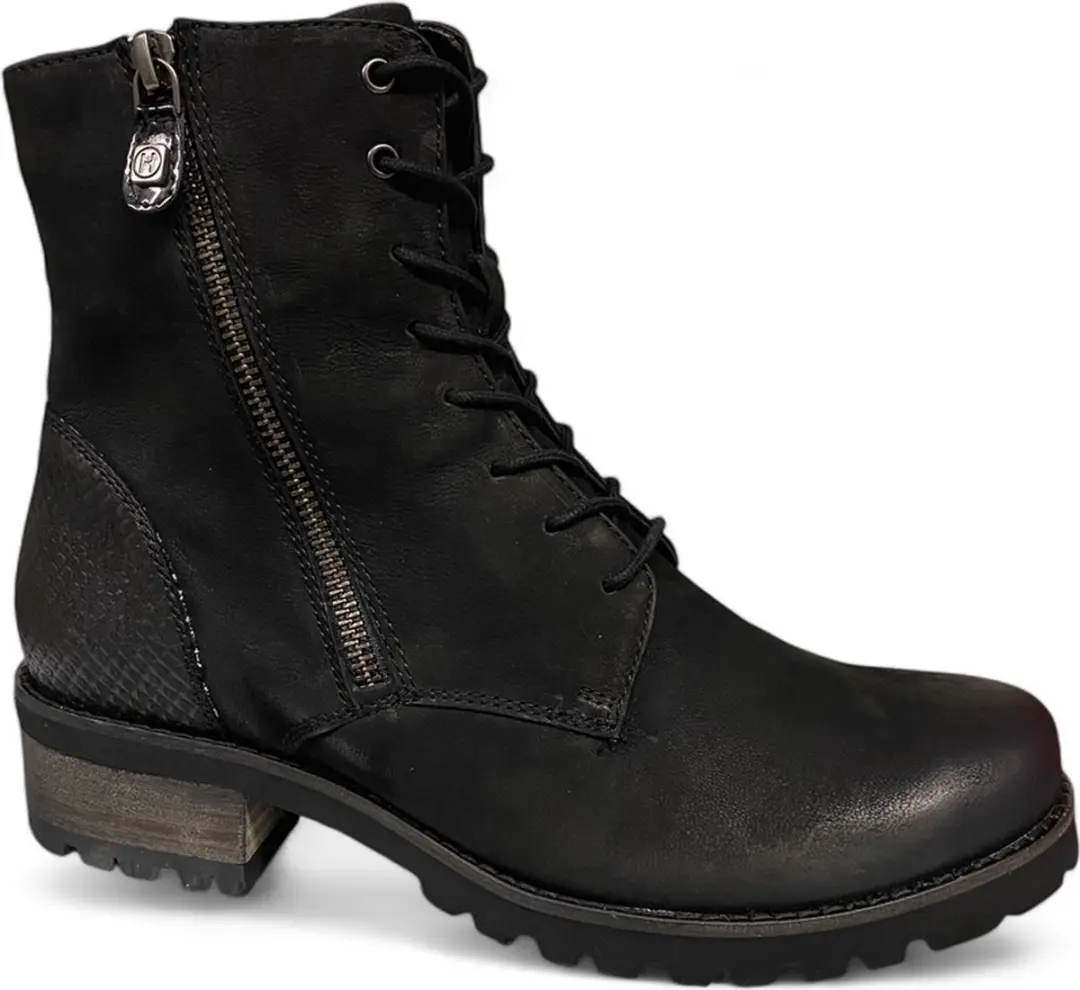 Helioform 659.011-0404 Zwart-veterboot K Leest extra breed-K Leest extra breed M