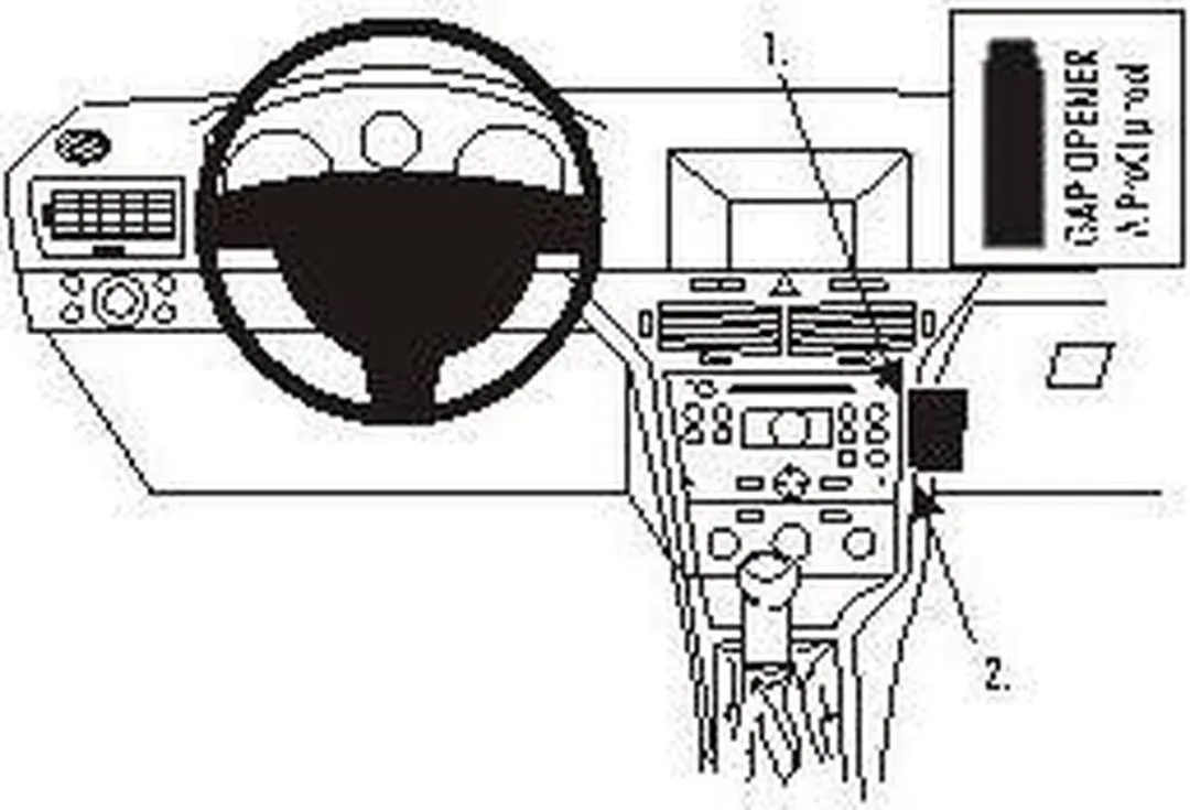Brodit ProClip Opel Astra 04-09 Telefoonhouder - Zwart - 853441