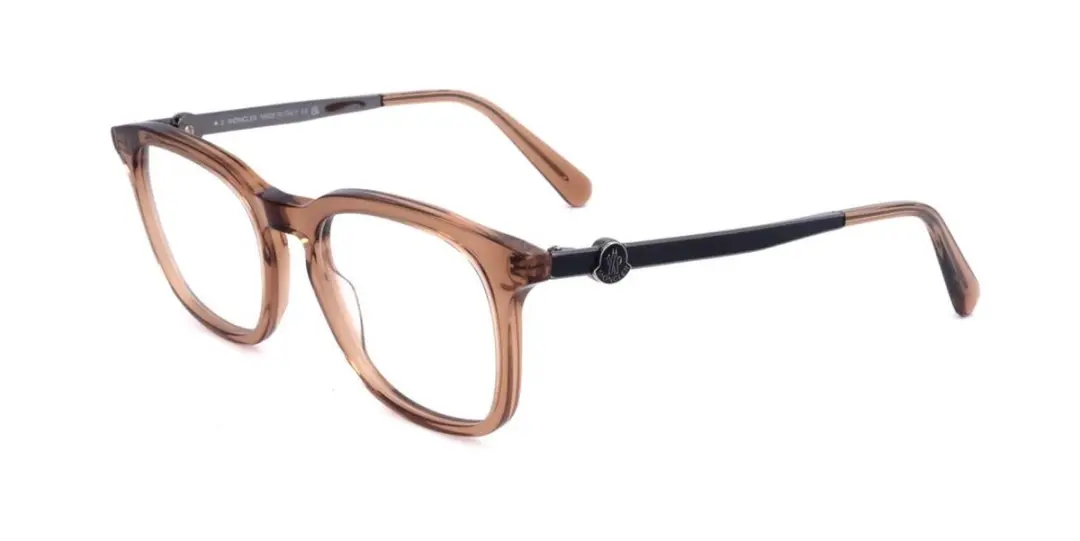 Moncler ML5176 Shiny light brown 52/20/145 MAN Brilmonturen