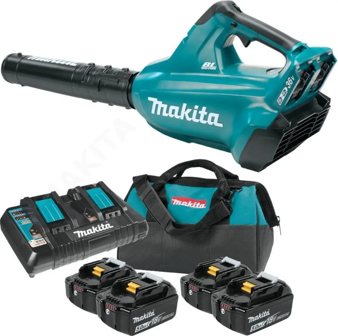 Makita DUB362PT4X 36V (2x 18V) Li-Ion accu bladblazer set (4x 5.0Ah accu)