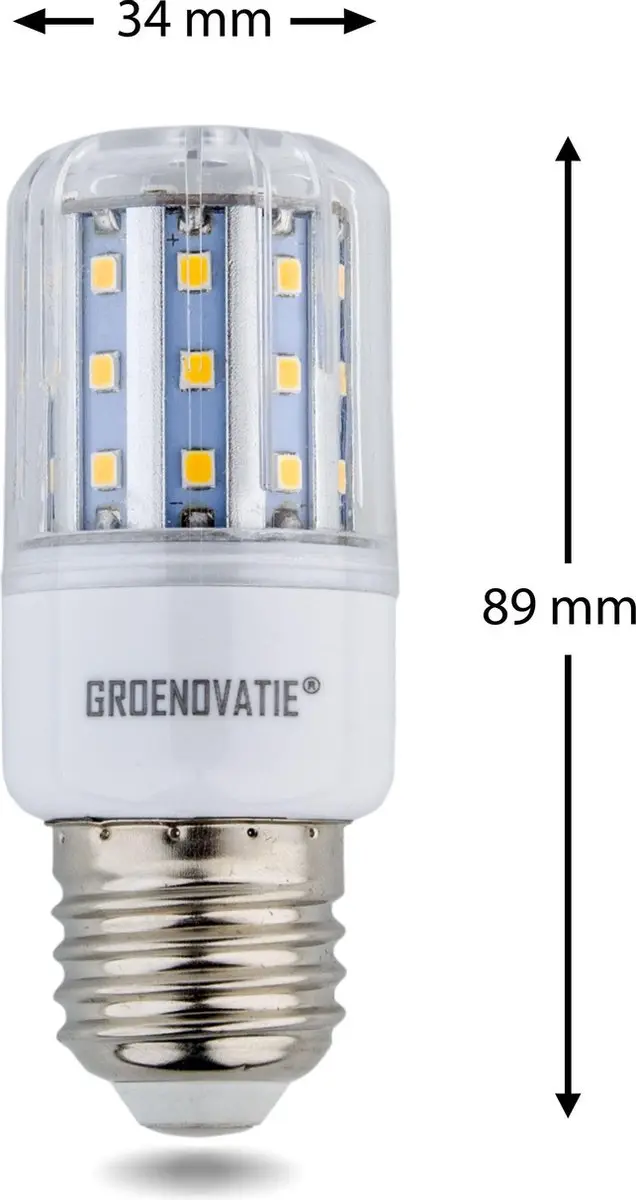 Groenovatie LED Corn/Mais Lamp E27 5W Warm Wit - afbeelding 3 van 5