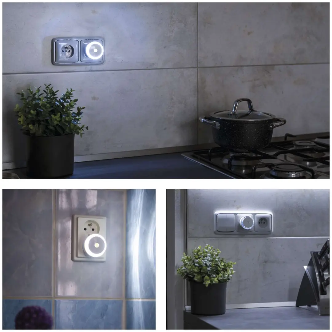 Emos P3306 LED Nachtlampje - Lichtsensor - Wit - afbeelding 5 van 6