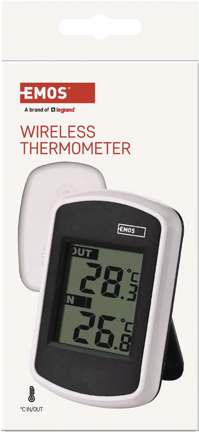 Emos E0042 Digitale Thermometer - Binnen/Buiten - afbeelding 2 van 6