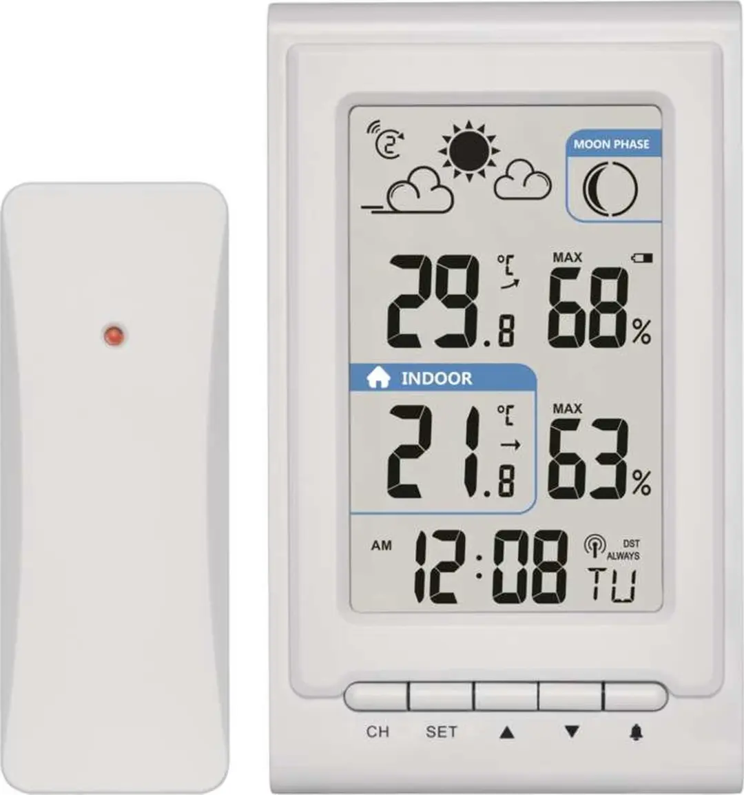 Emos E0352 Digitaal Weerstation - Wit - afbeelding 3 van 6
