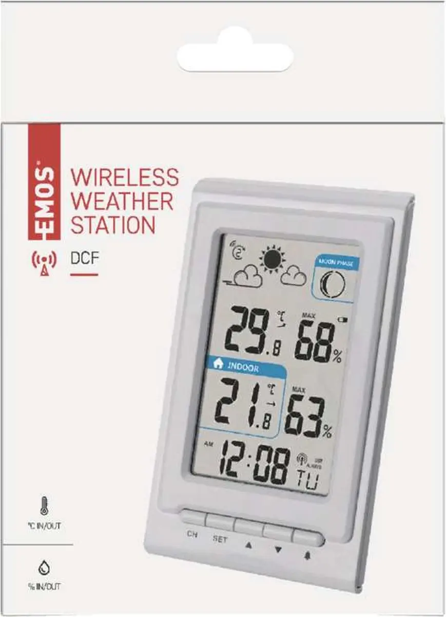 Emos E0352 Digitaal Weerstation - Wit - afbeelding 6 van 6