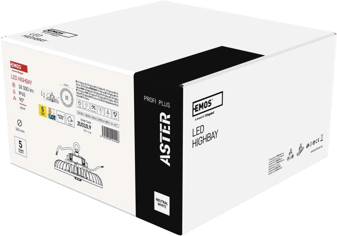 Emos HIGHBAY ASTER 90° LED Schijnwerper 100W