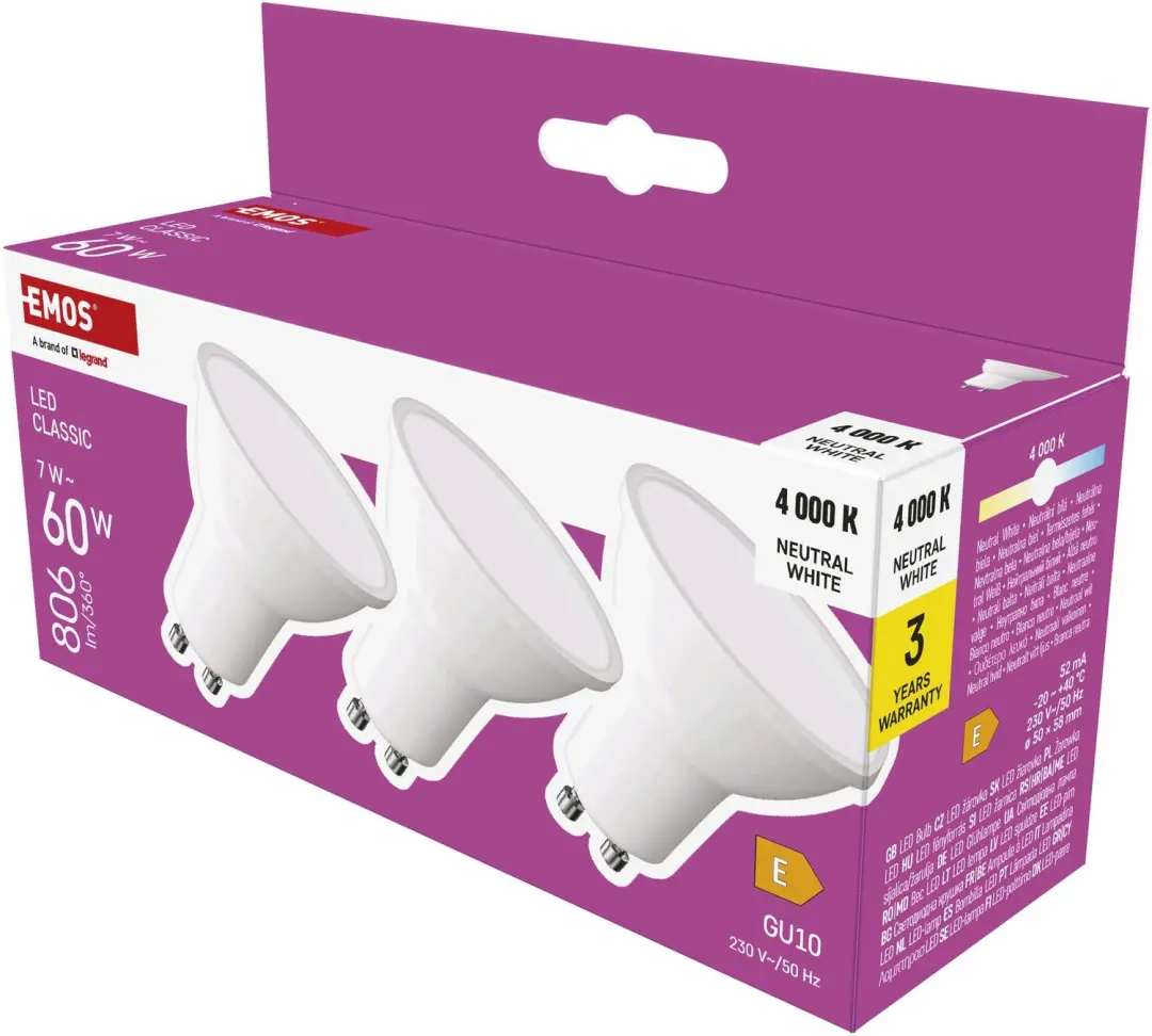 Emos Classic LED-lamp GU10 7W 806lm