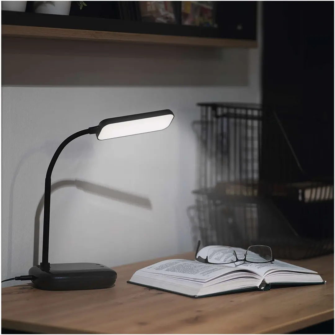 Emos Molly LED Tafellamp - 12W - Zwart - afbeelding 4 van 6
