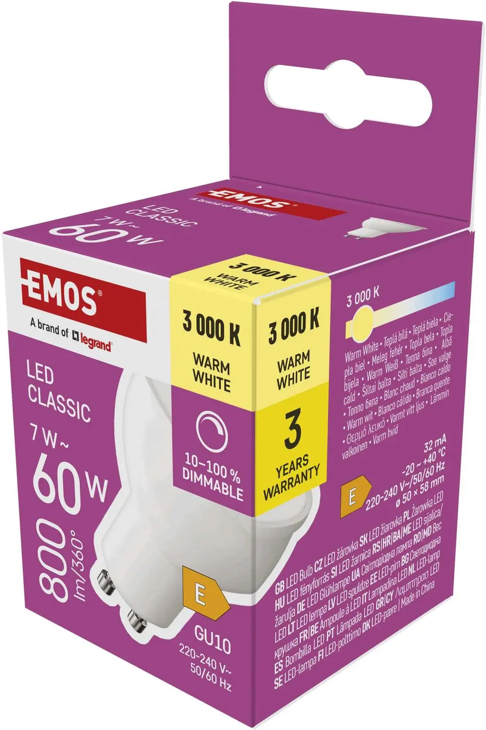Emos LED-lamp Classic GU10