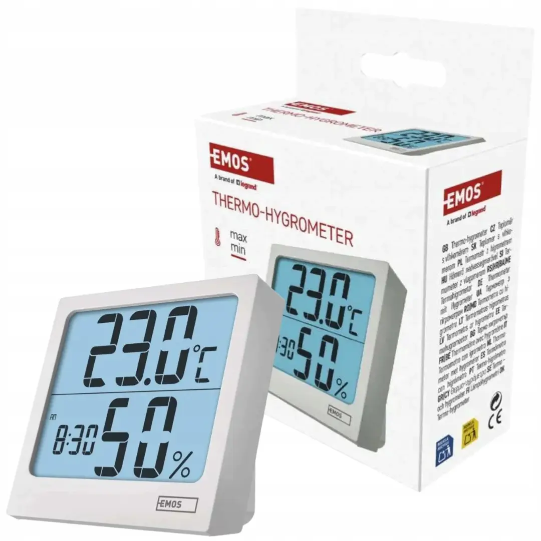 Emos E0114N Thermometer met Hygrometer - Wit - afbeelding 5 van 6