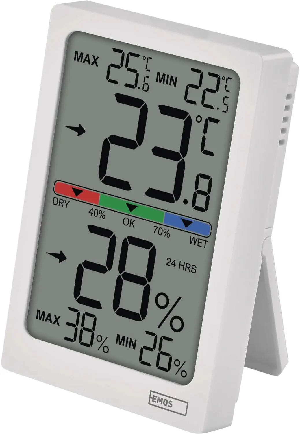 EMOS E0558 Binnenthermometer met Vochtmeter - Wit - afbeelding 4 van 6