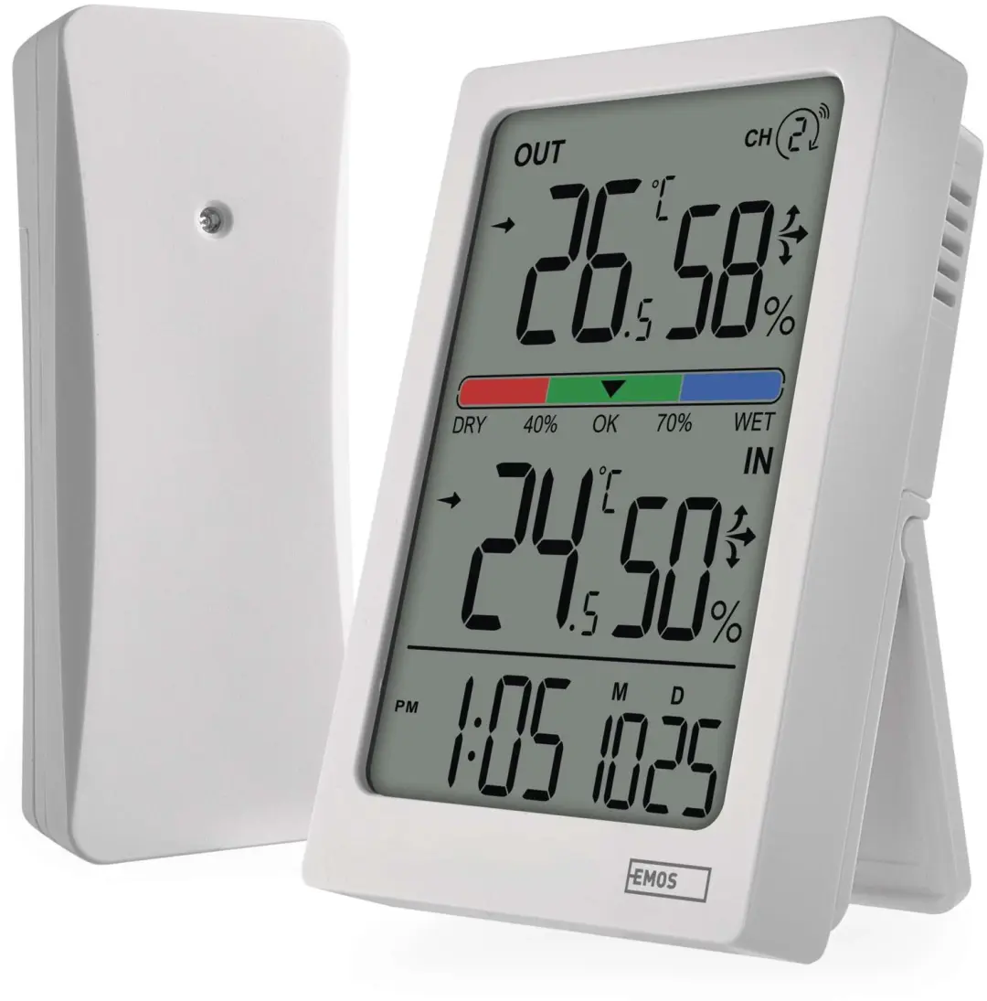 EMOS E0558W Digitale thermometer met vochtmeter
