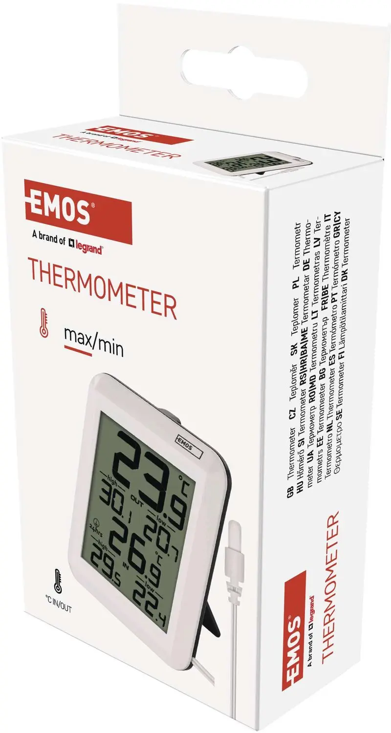 Emos E0422 Digitale Thermometer - Bedrade Sensor - afbeelding 2 van 6