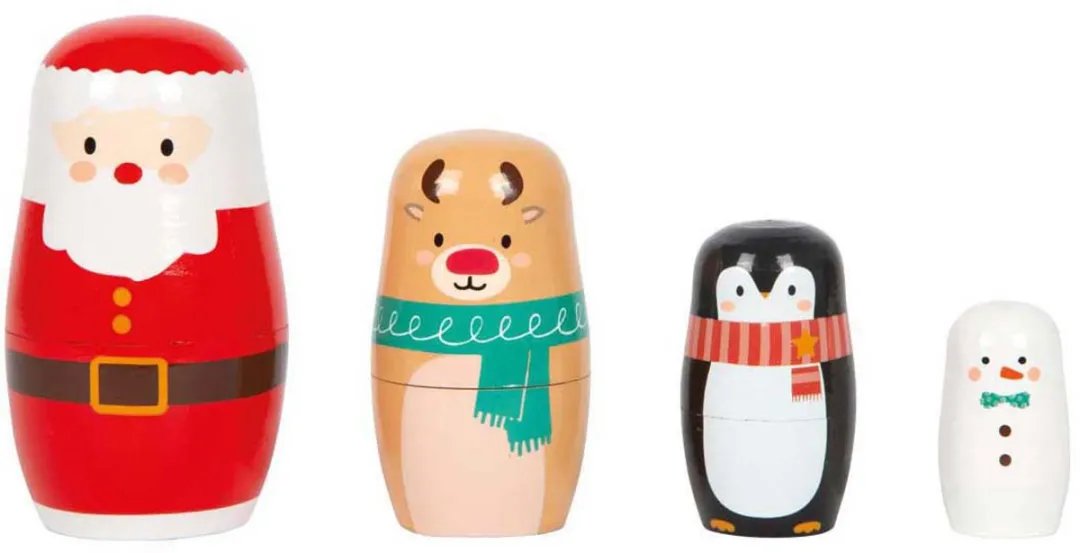 Small Foot Kerstmis Matroesjka Poppen