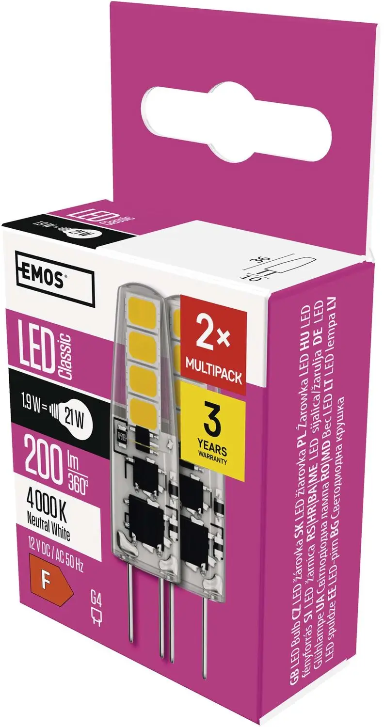 Emos Classic JC ZQ8621.2 LED-lamp G4 1,9W