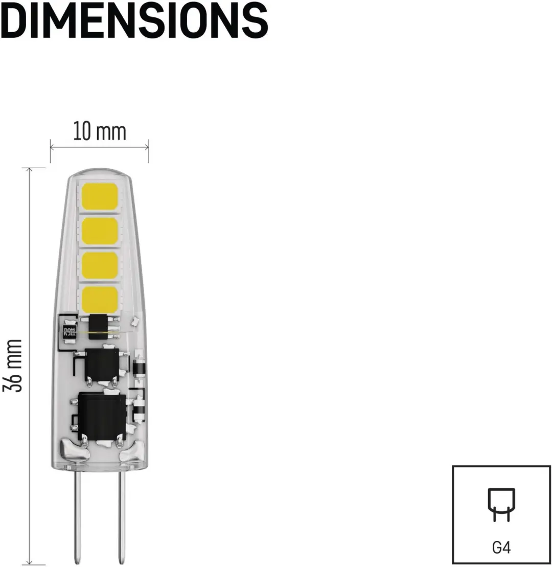 Emos Classic JC ZQ8621.2 LED-lamp G4 1,9W - 2 stuks - afbeelding 4 van 6