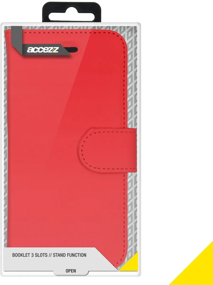 Accezz Hoesje iPhone 12 Pro Max - Rood - 3 Pasjes