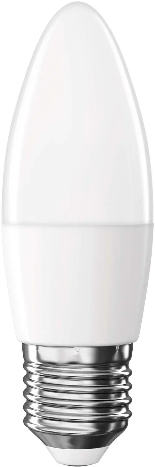 EMOS LED-lamp Basic kaarsvorm / E27 / 5,5 W (40 W) / 470 lm / warm wit, ZL4F22