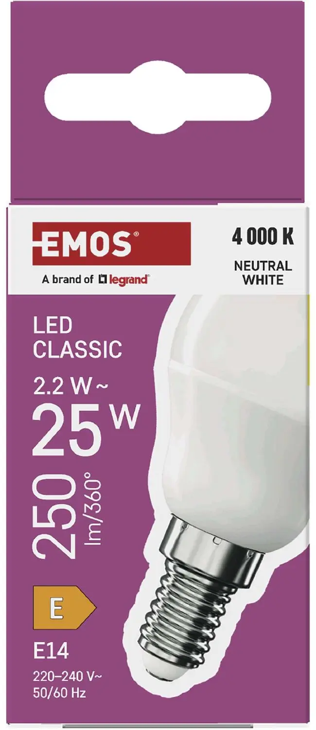 Emos CLS Mini Globe LED-lamp E14 2,2W - Neutraal wit - afbeelding 3 van 6