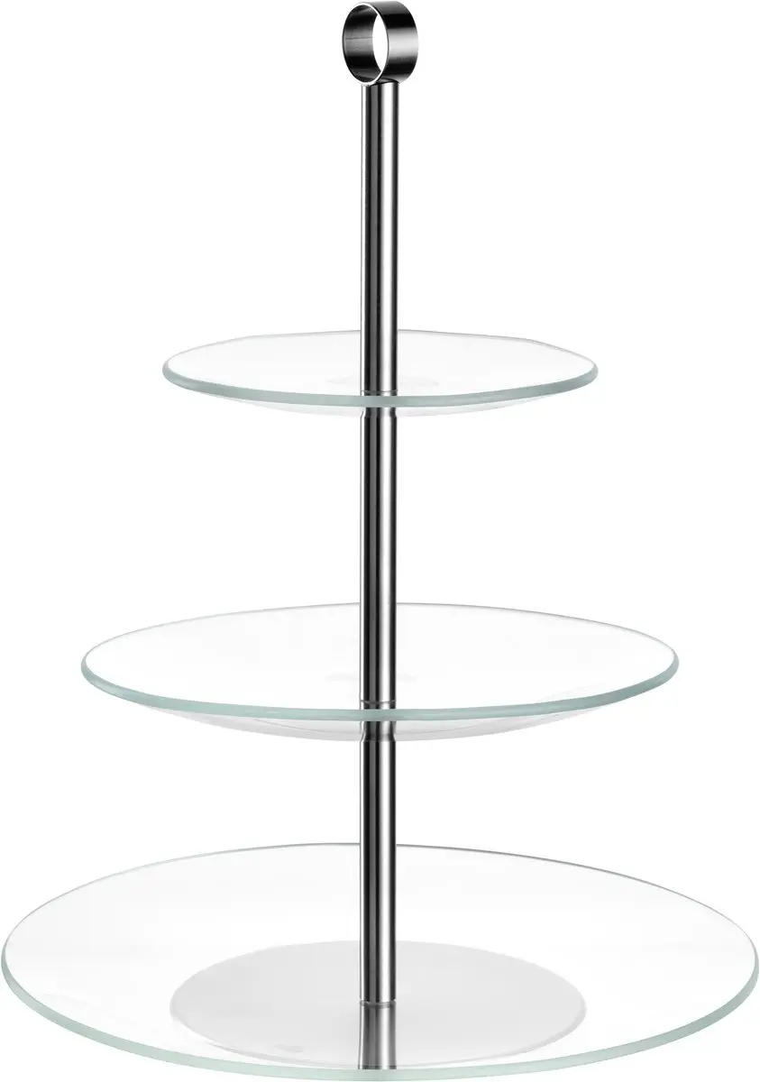 Leonardo CENA Etagere 3delig zilver