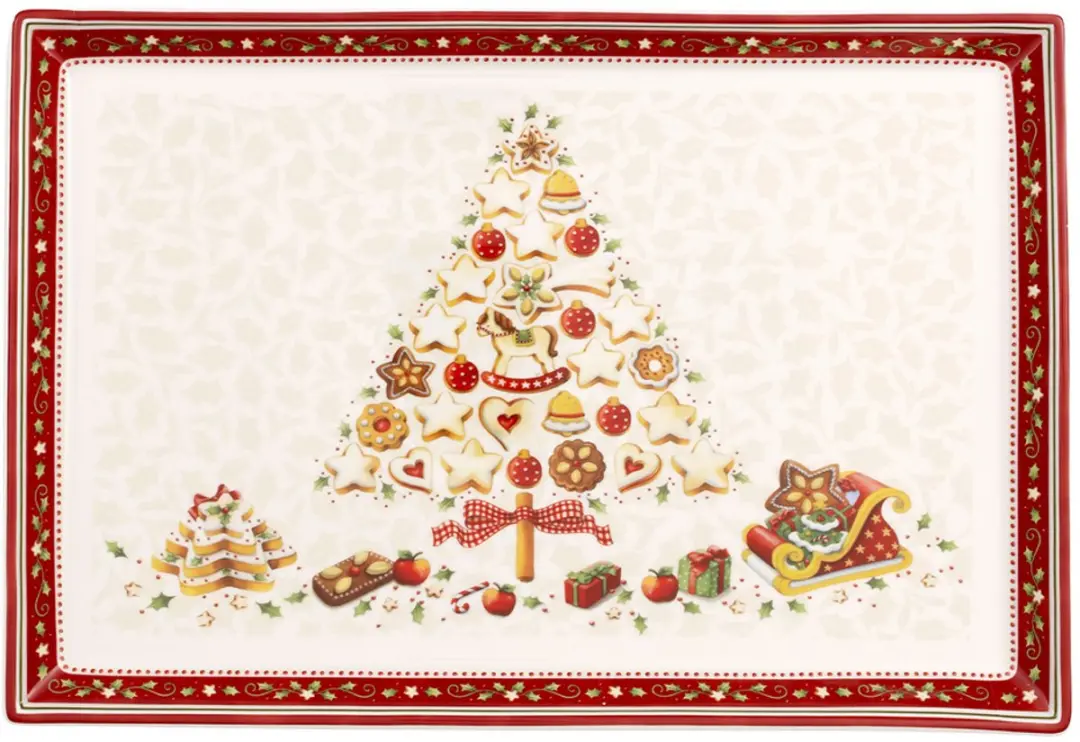Villeroy & Boch Winter Bakery Delight Cakeschaal 39x27,5cm