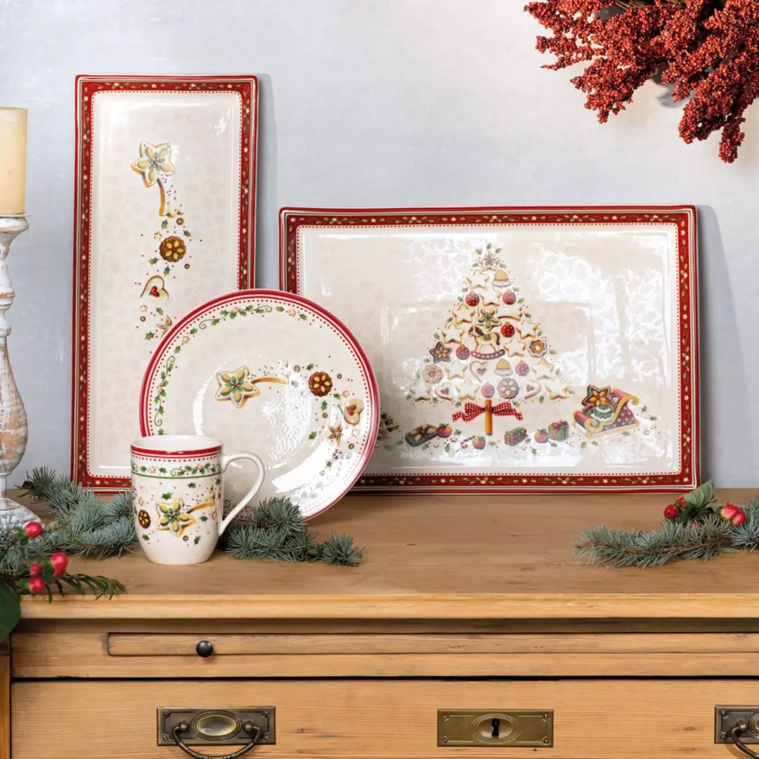 Villeroy & Boch Winter Bakery Delight Cakeschaal 39x27,5cm - afbeelding 2 van 4
