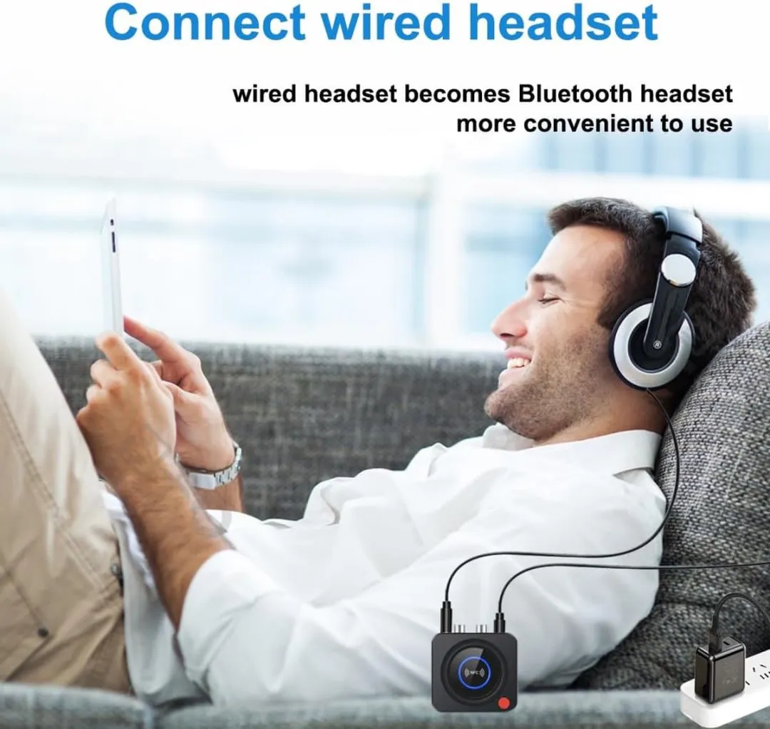 NÖRDIC BT20 Bluetooth Ontvanger - 3,5mm AUX/RCA - Zwart