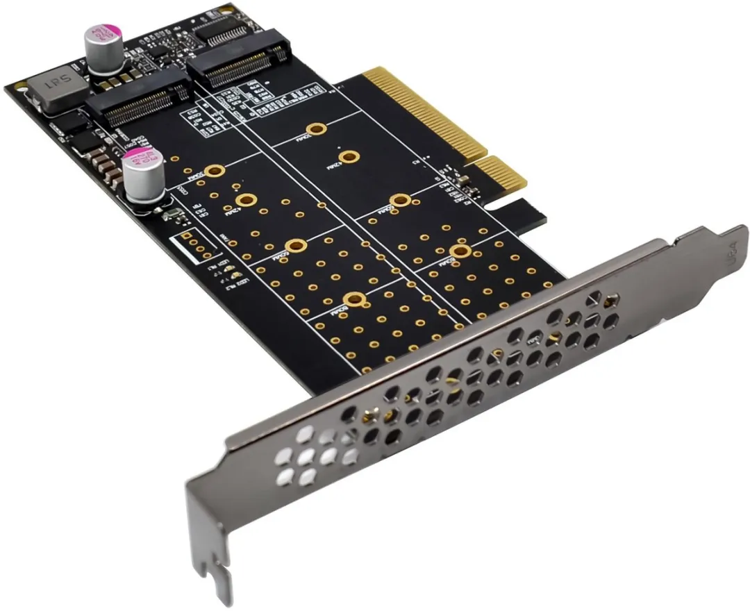 InLine PCIe x8 Kaart naar 2x M.2 NVMe - 76660N