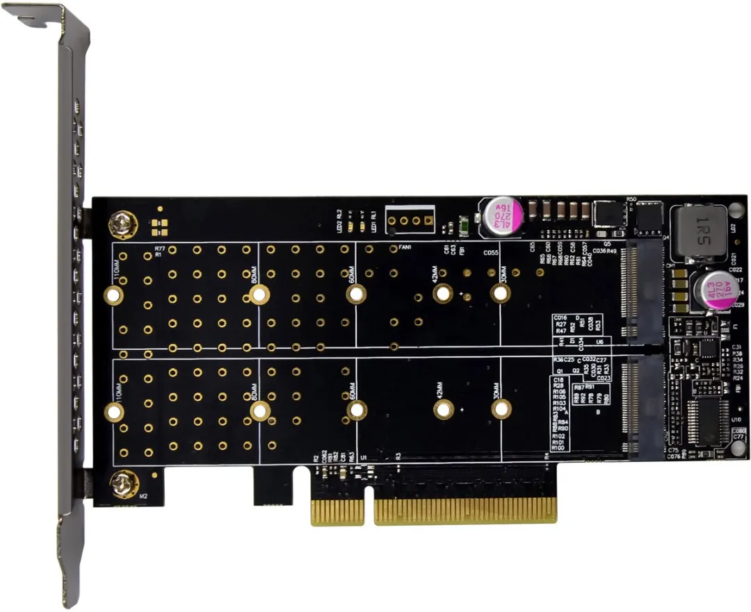 InLine PCIe x8 Kaart naar 2x M.2 NVMe - 76660N - afbeelding 6 van 6